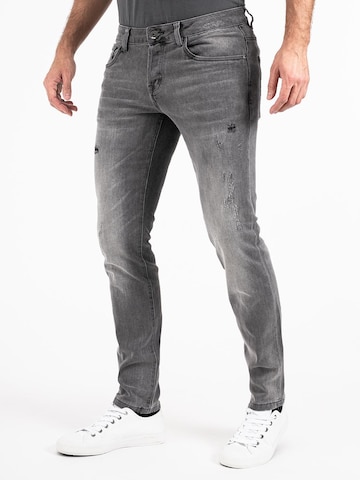 Peak Time Slimfit Jeans 'München' i grå