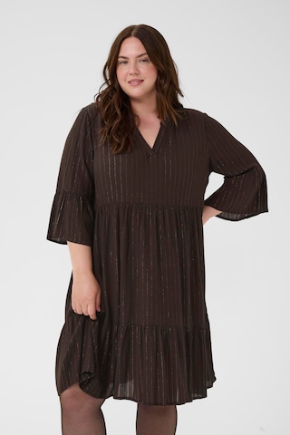 Robe 'KCLio' KAFFE CURVE en marron : devant