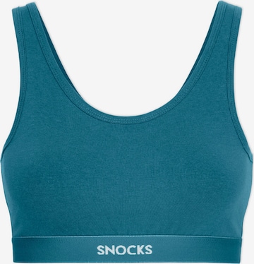 SNOCKS Boxer shorts 'Soft-Bra' in Blue: front