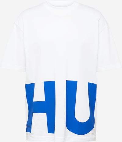 HUGO Blue T-Shirt 'Nannavaro' en bleu / blanc, Vue avec produit