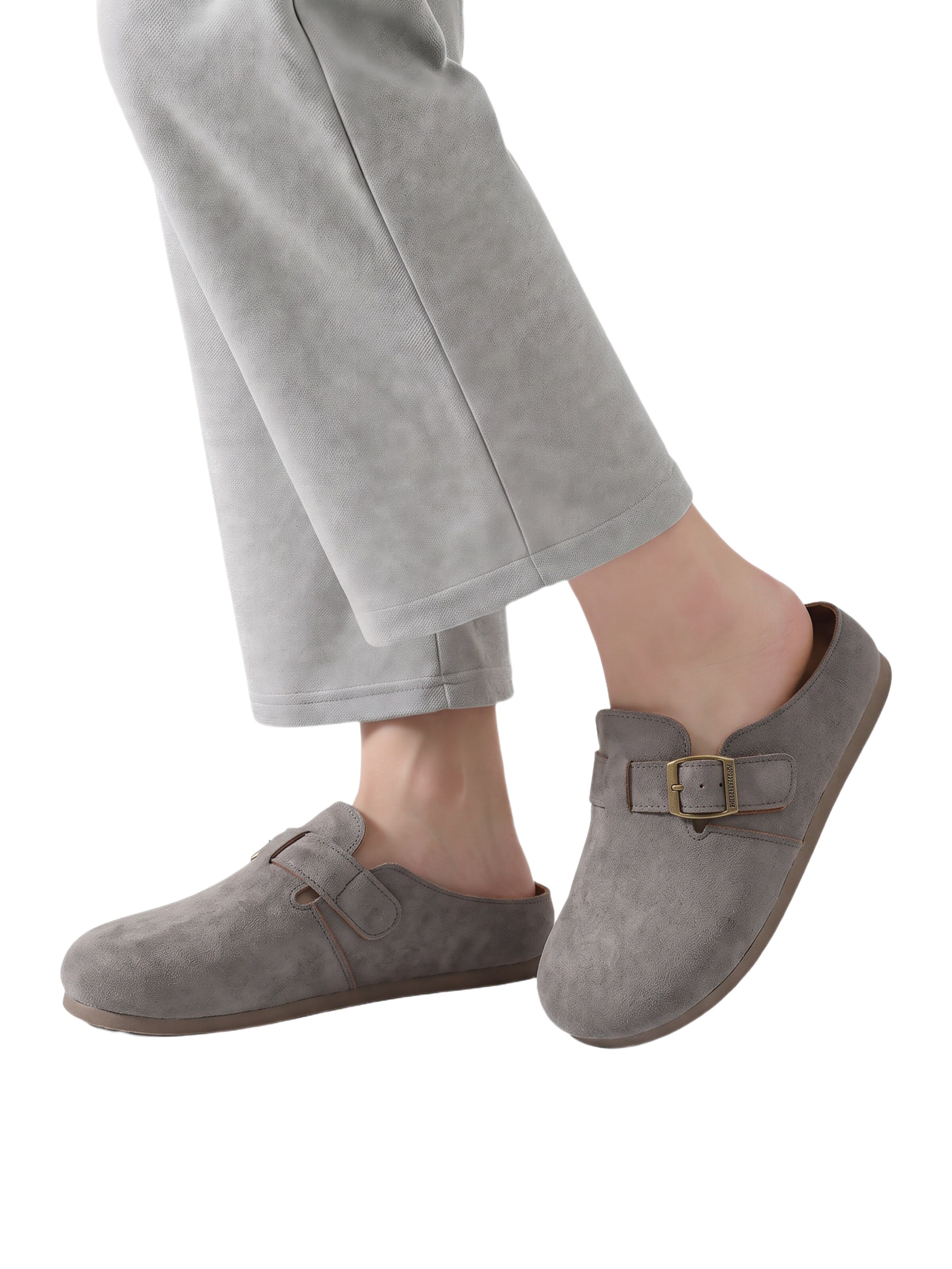 BONVERANO Mules in Grey