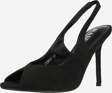 Raid Slingback pumps 'DORRY' i svart: framsida