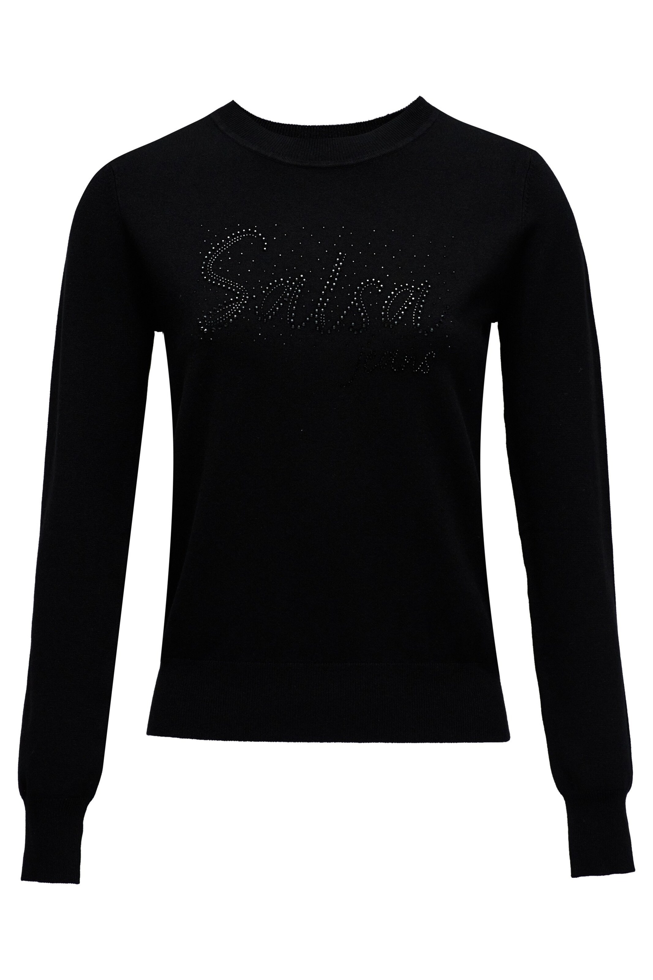 Pull-over Salsa Jeans en noir : devant