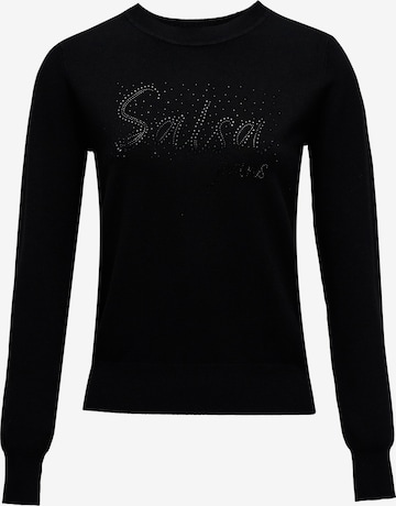 Pull-over Salsa Jeans en noir : devant