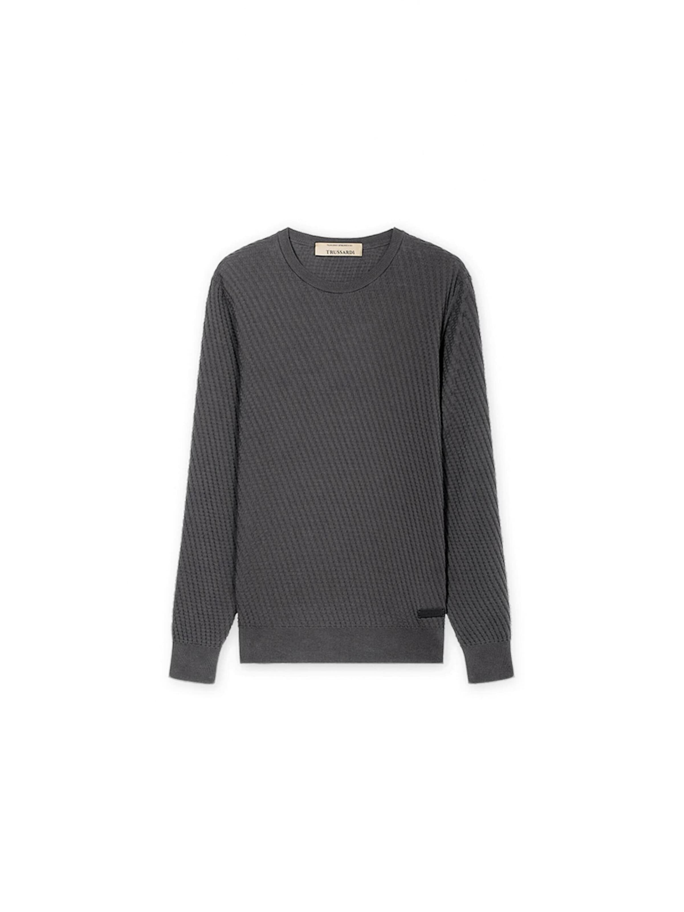 Trussardi Trui in Grijs: voorkant
