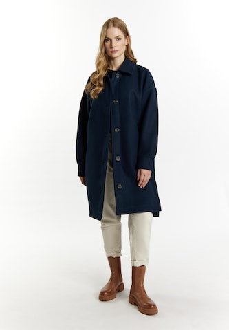 DreiMaster Vintage Between-seasons coat in Blue: front