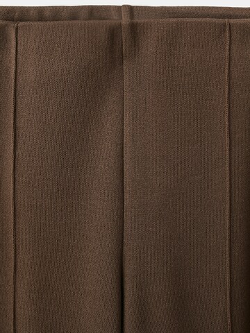 Wide leg Pantaloni 'LUCCA' de la MANGO pe maro