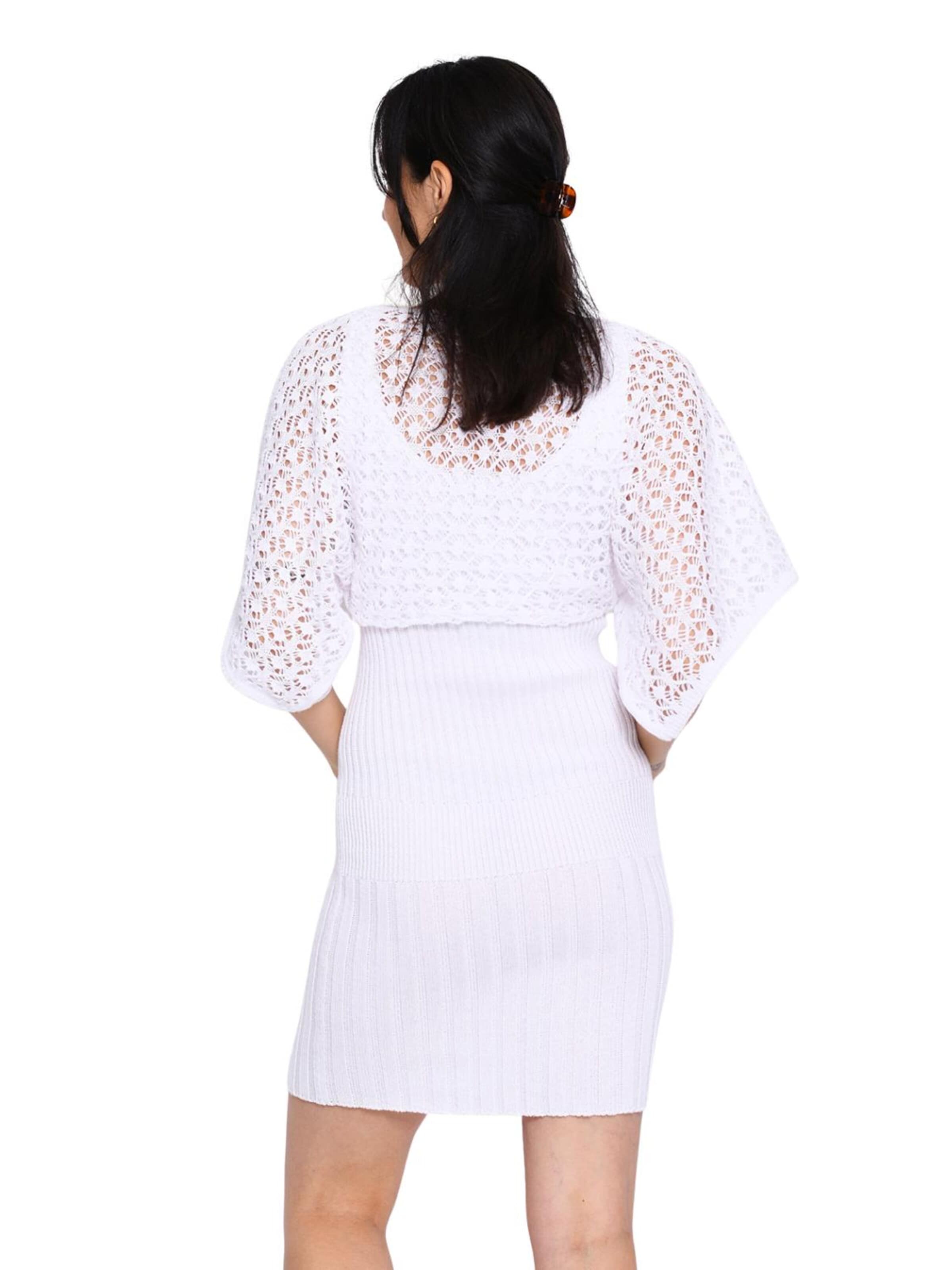 Süel knitwear - Top de punto 'Spider' en blanco