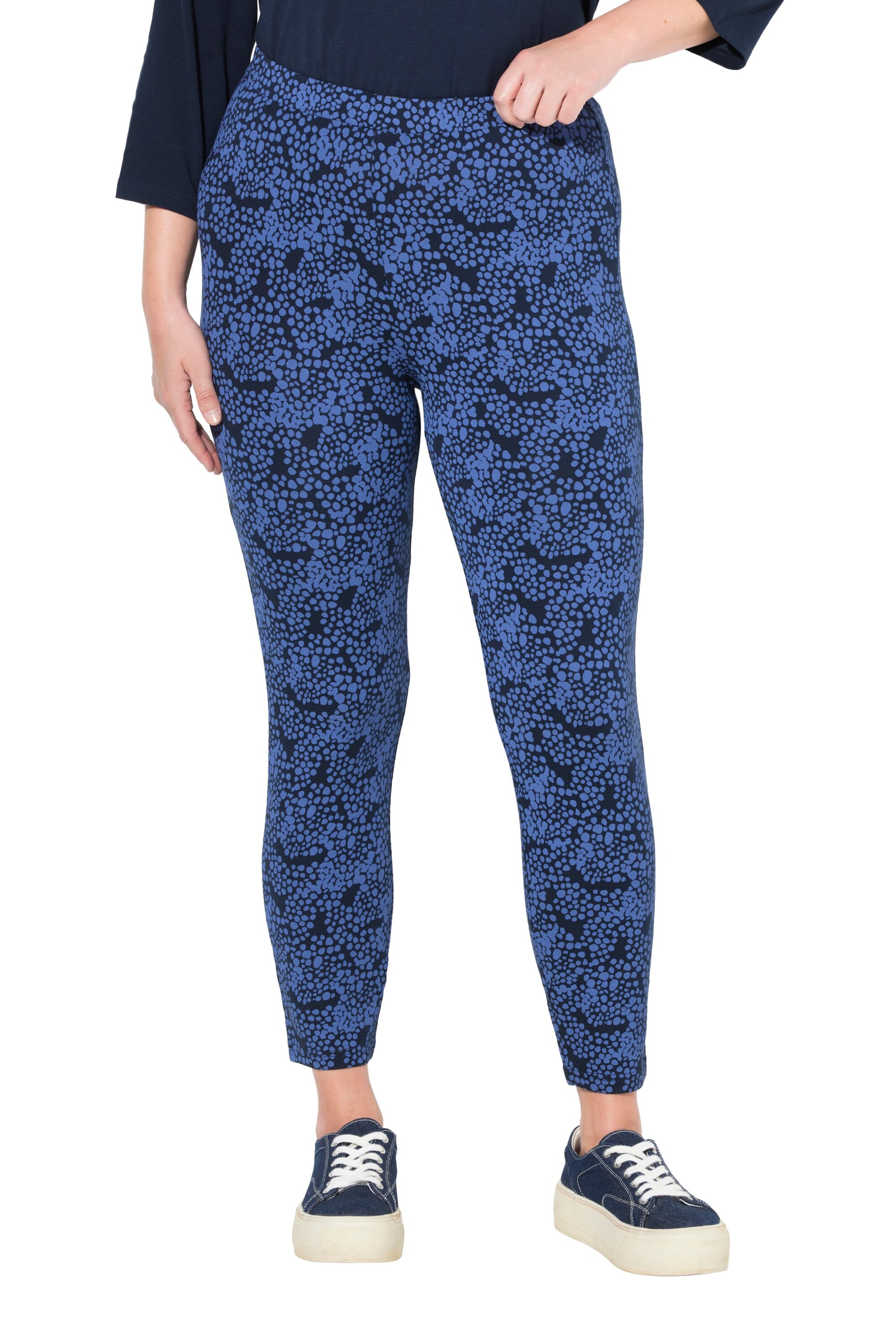 Ulla Popken Skinny Leggings in Blue: front