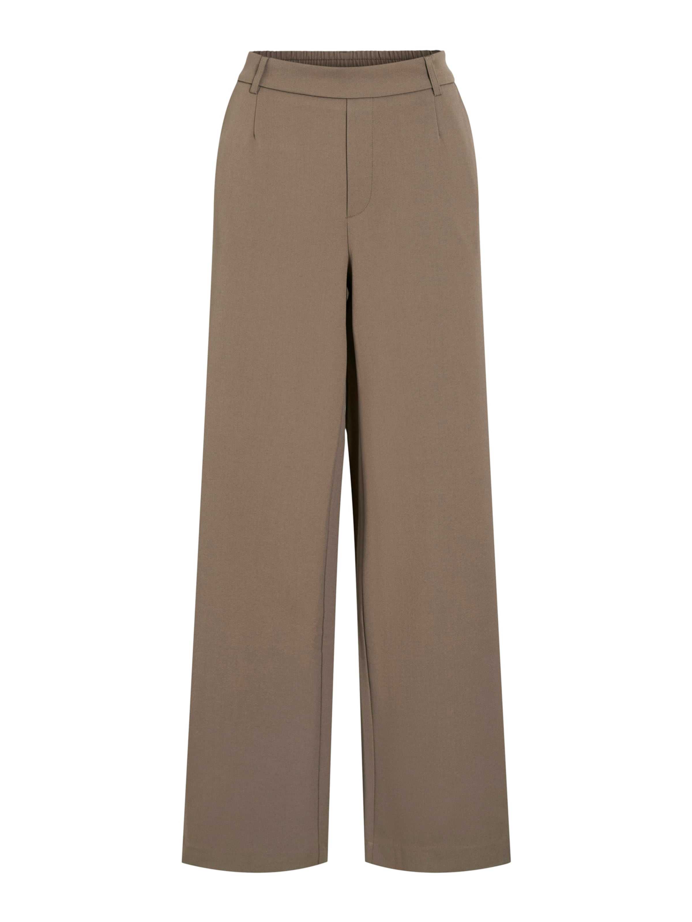 VILA - Perna larga Calças 'VIVarone' em castanho: frente