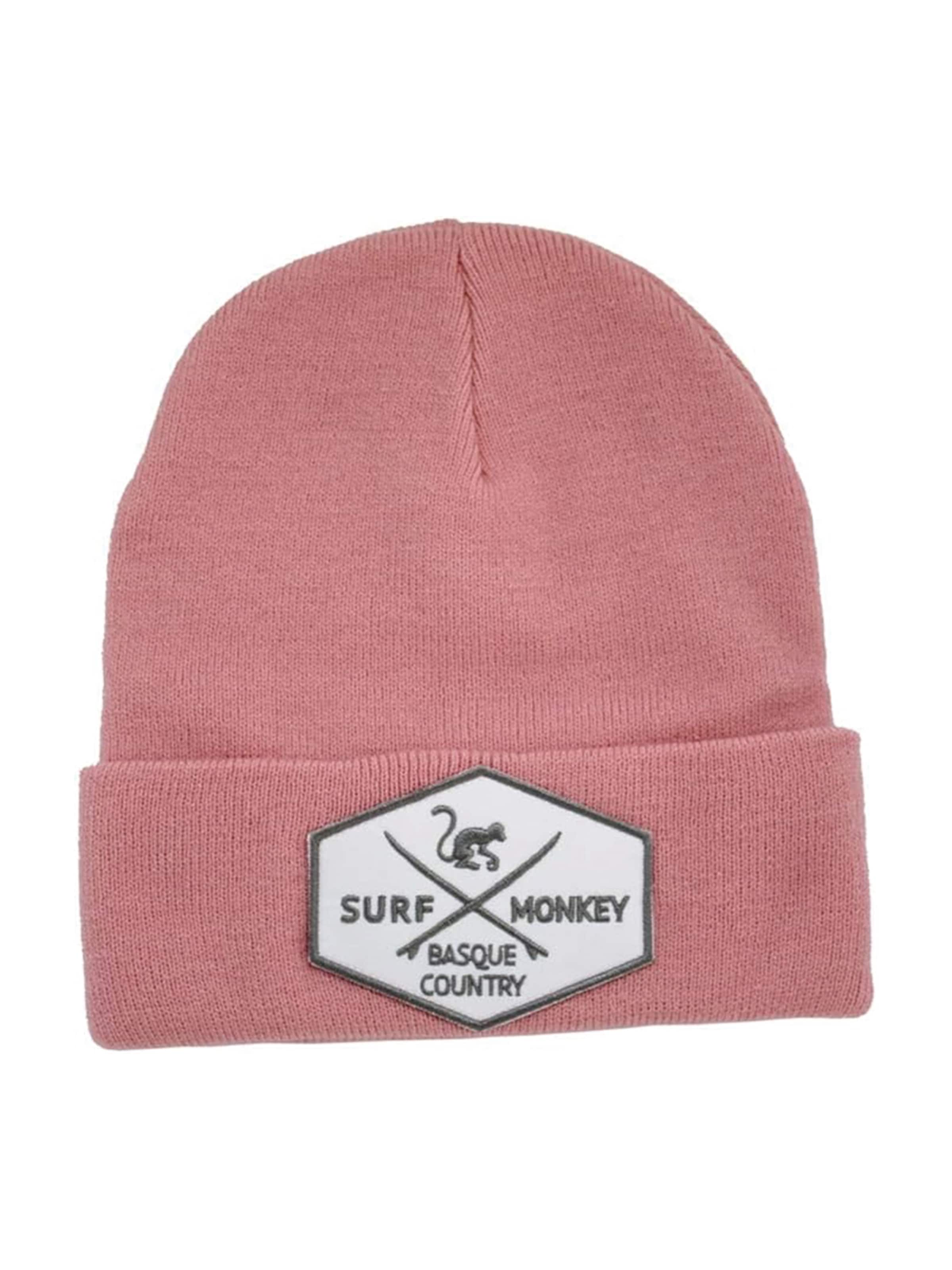 Bonnet Surf Monkey en rose : devant