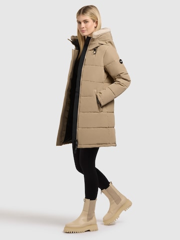 khujo Vinterkappa ' FALTD TEDDY ' i beige
