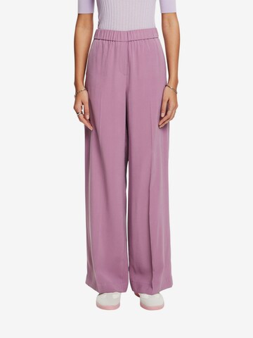 ESPRIT Regular Pantalon in Lila: voorkant