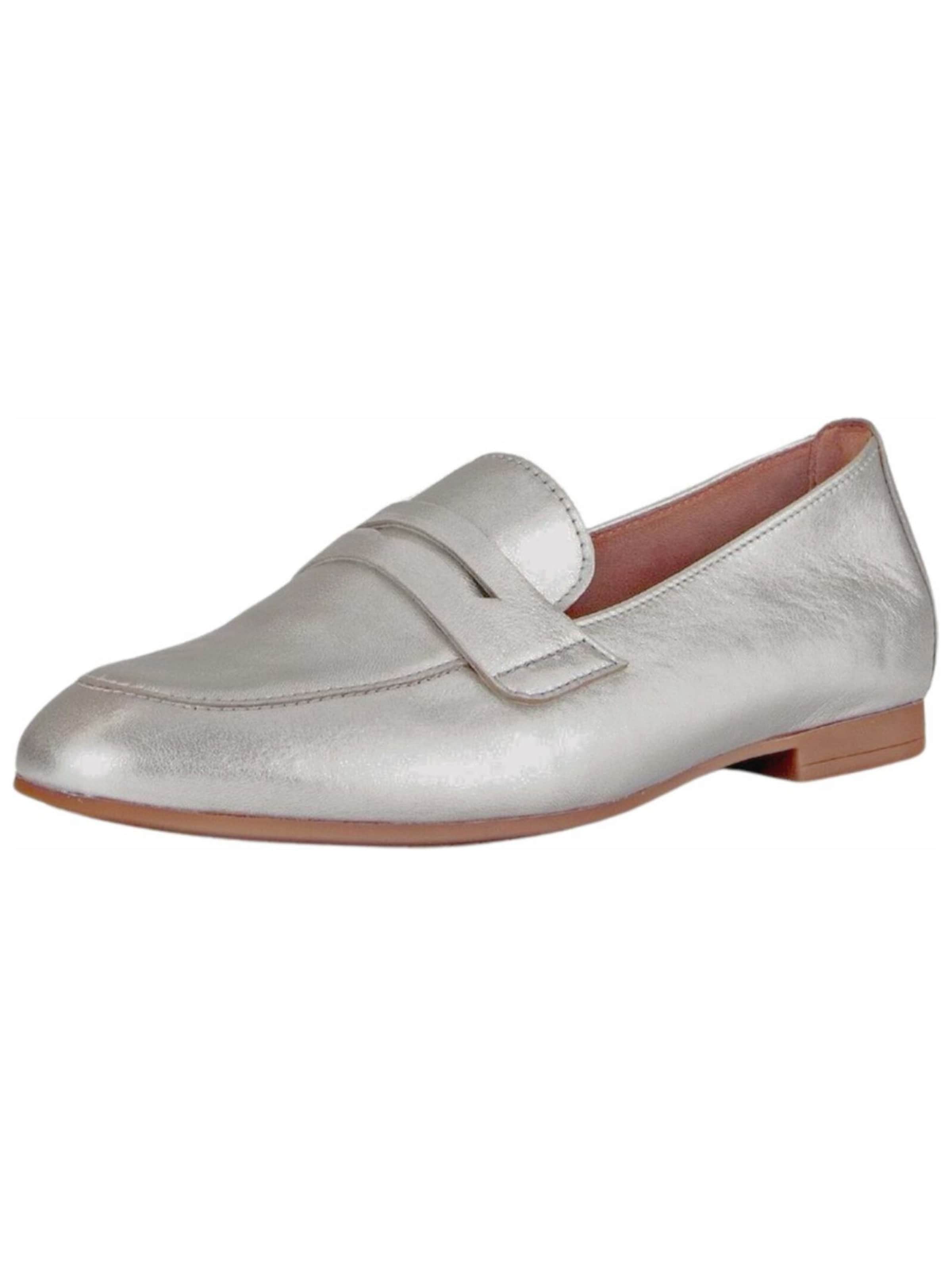 GABOR Slipper in Silber: Vorderseite