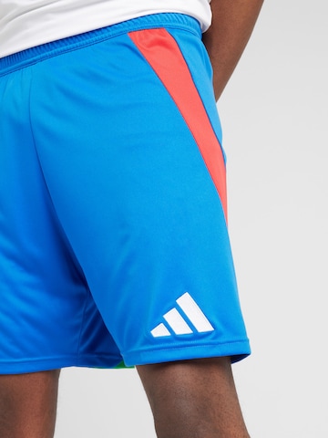 ADIDAS PERFORMANCE Regular Workout Pants 'Italy 24' in Blue