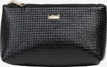 faina Cosmetic Bag in Black: front