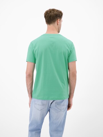 LERROS T-Shirt aus Baumwolle mit Brustprint in Grün