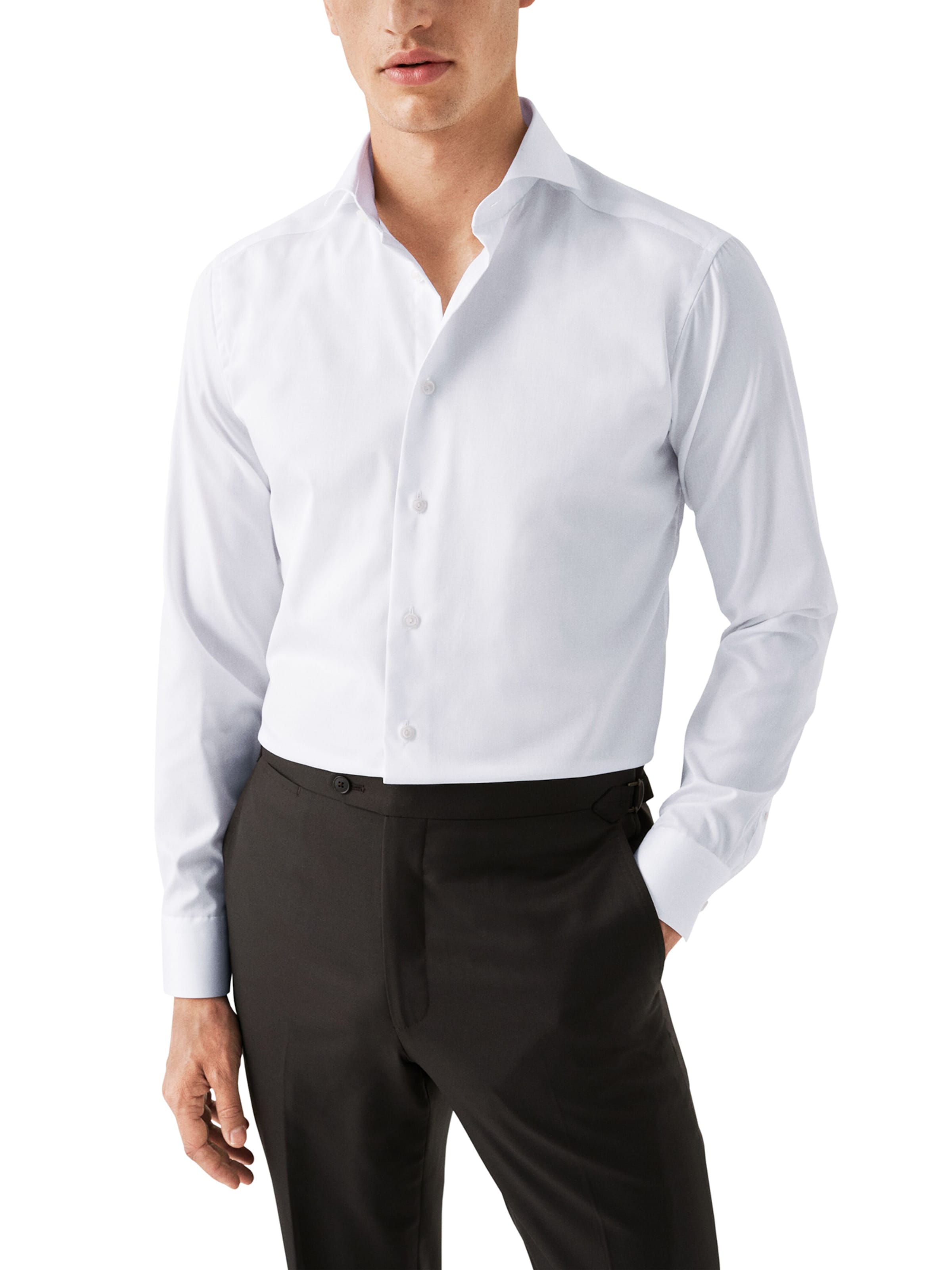 ETON - Ajuste estrecho Camisa en blanco: frente
