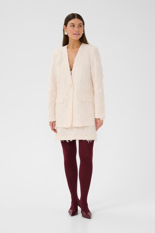 CULTURE Blazer 'CUHairy' i beige