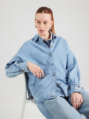 DRYKORN Blouse 'LYNDARA_1' in Blue: front
