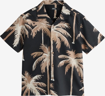 Next - Ajuste regular Camisa en negro: frente