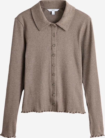 Next Neuletakki värissä ruskea: etupuoli