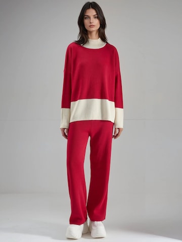 Pantalons de tailleur My fashion en rouge : devant