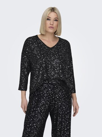 ONLY Carmakoma - Camiseta 'NEW FOILA' en negro: frente