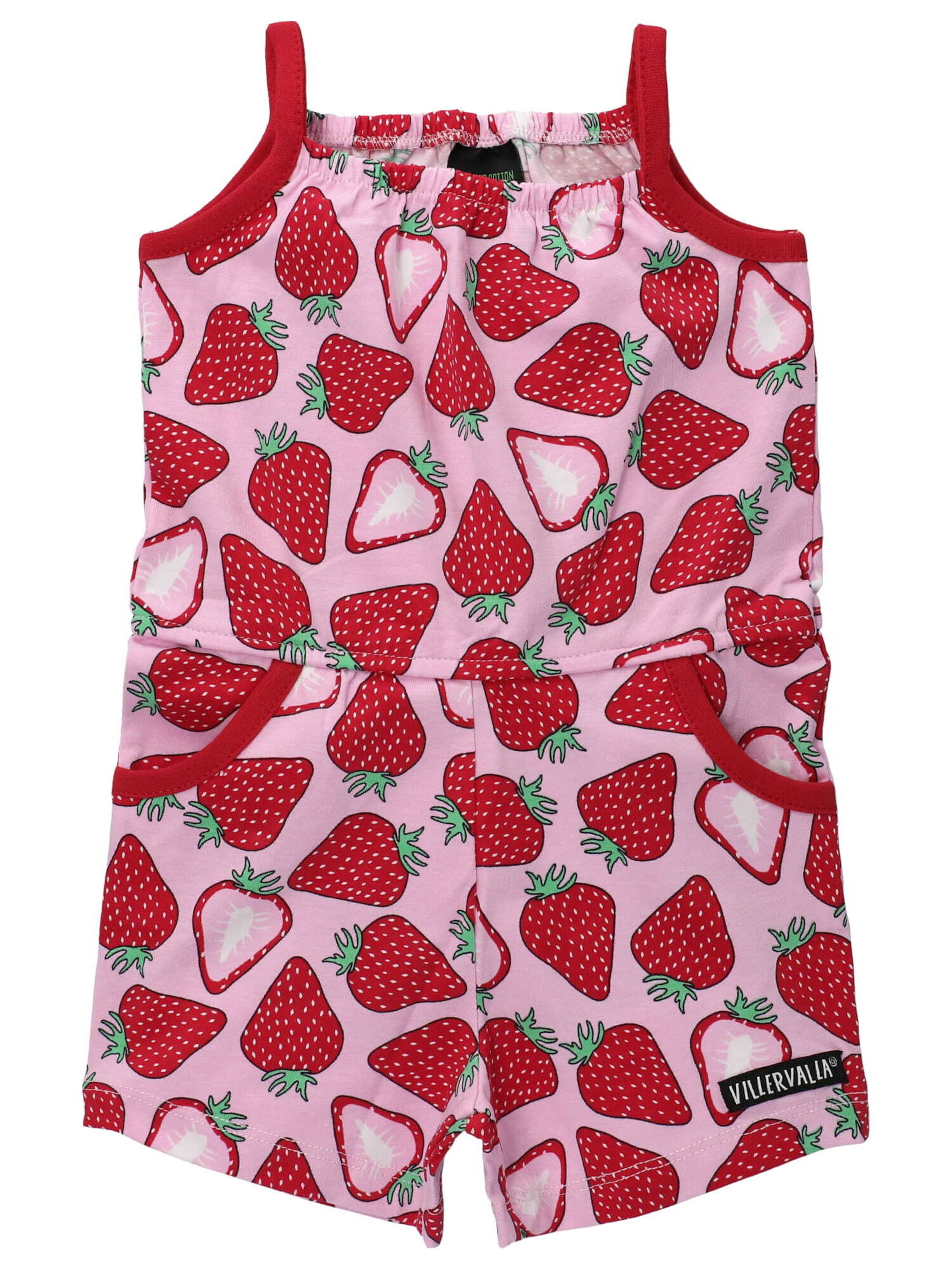 Villervalla Overall in Pink: Vorderseite