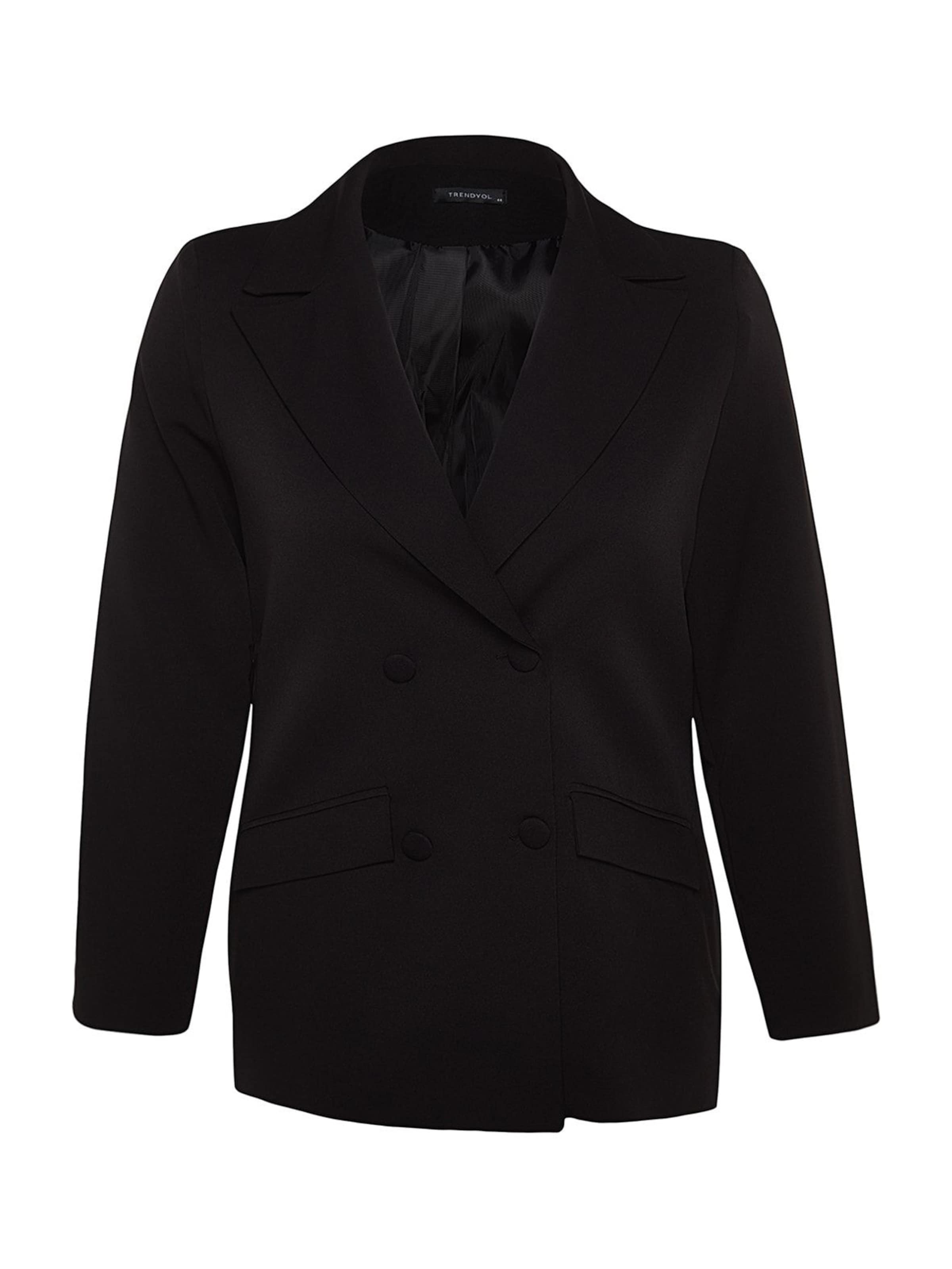 Trendyol Curve Blazer in Schwarz: Vorderseite