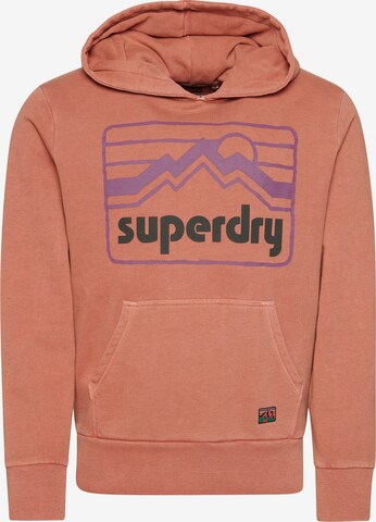 Sweat-shirt 'Vintage 90er Terrain' Superdry en orange : devant