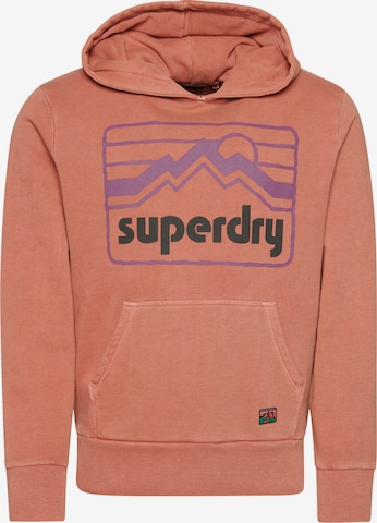 Sweat-shirt 'Vintage 90er Terrain' Superdry en orange : devant