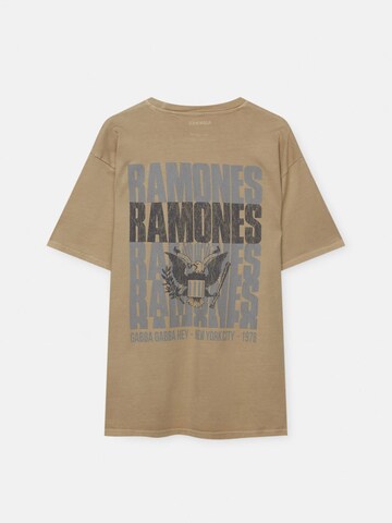 Pull&Bear T-Shirt in Beige