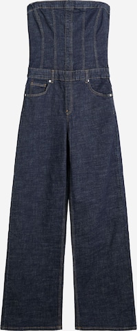 BershkaKombinezon - plava boja: prednji dio