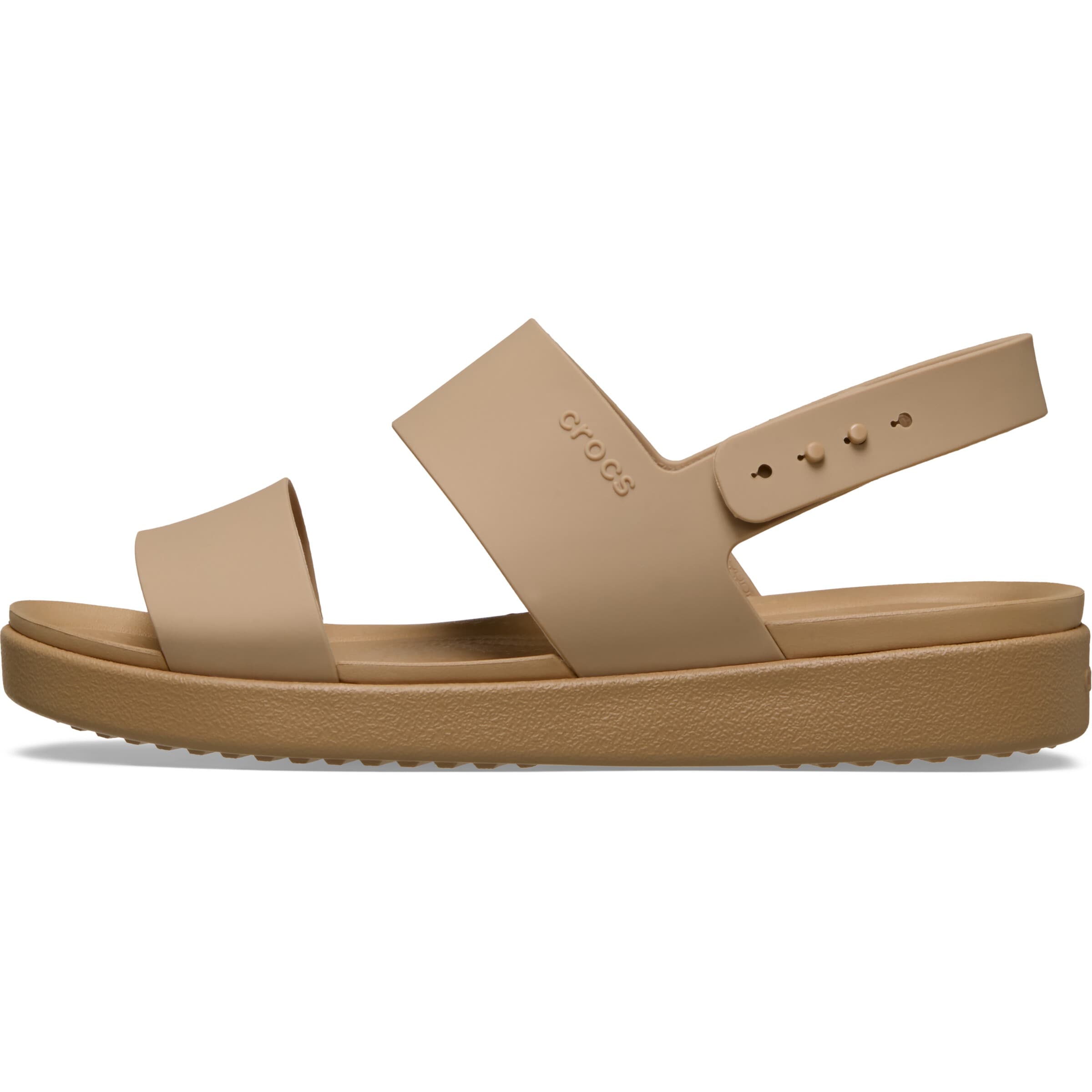 Crocs Pistokkaat 'Brooklyn' värissä ruskea: etupuoli