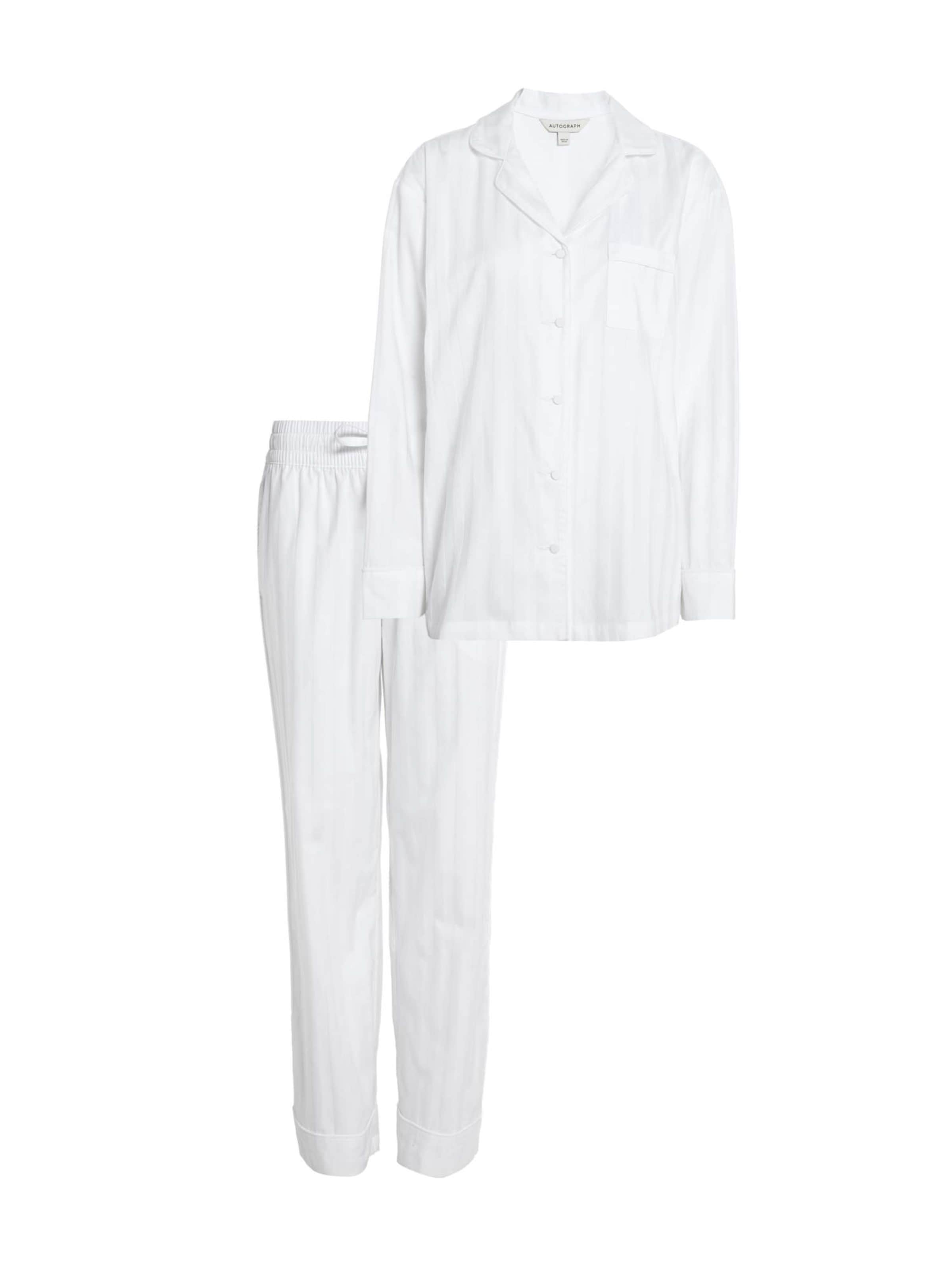 Marks & Spencer Pyjama in Weiß: Vorderseite