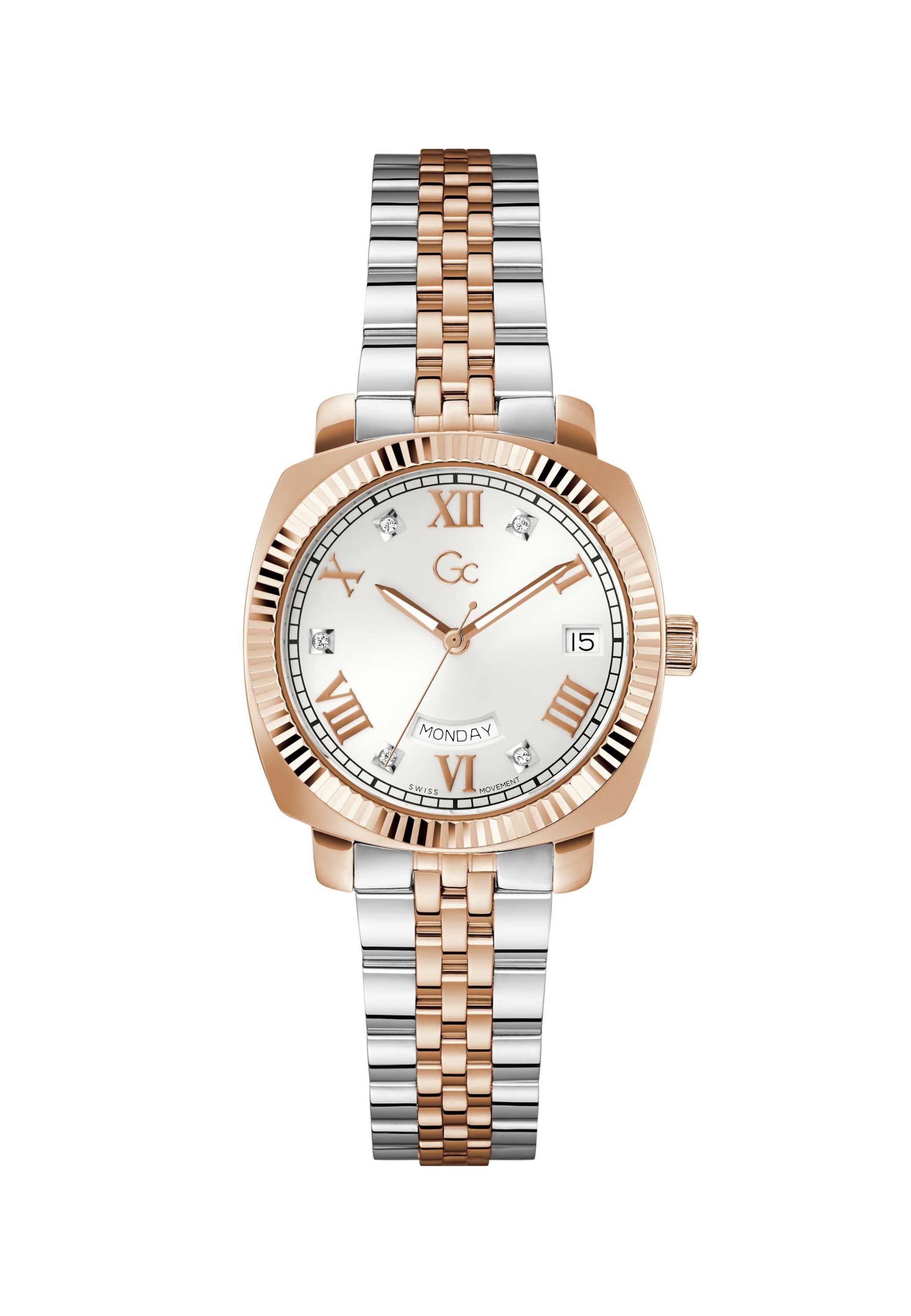 Gc Analog watch 'Flair Coussin' in Gold: front