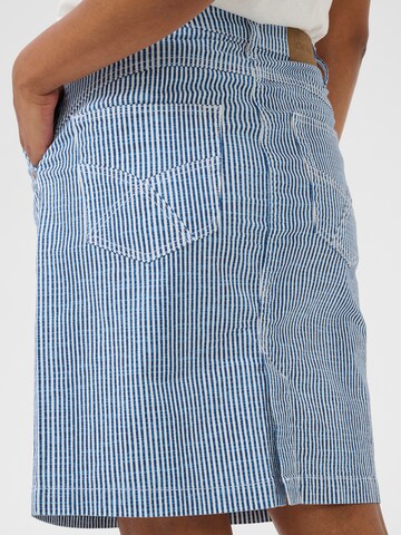 Cream Skirt 'Berta' in Blue