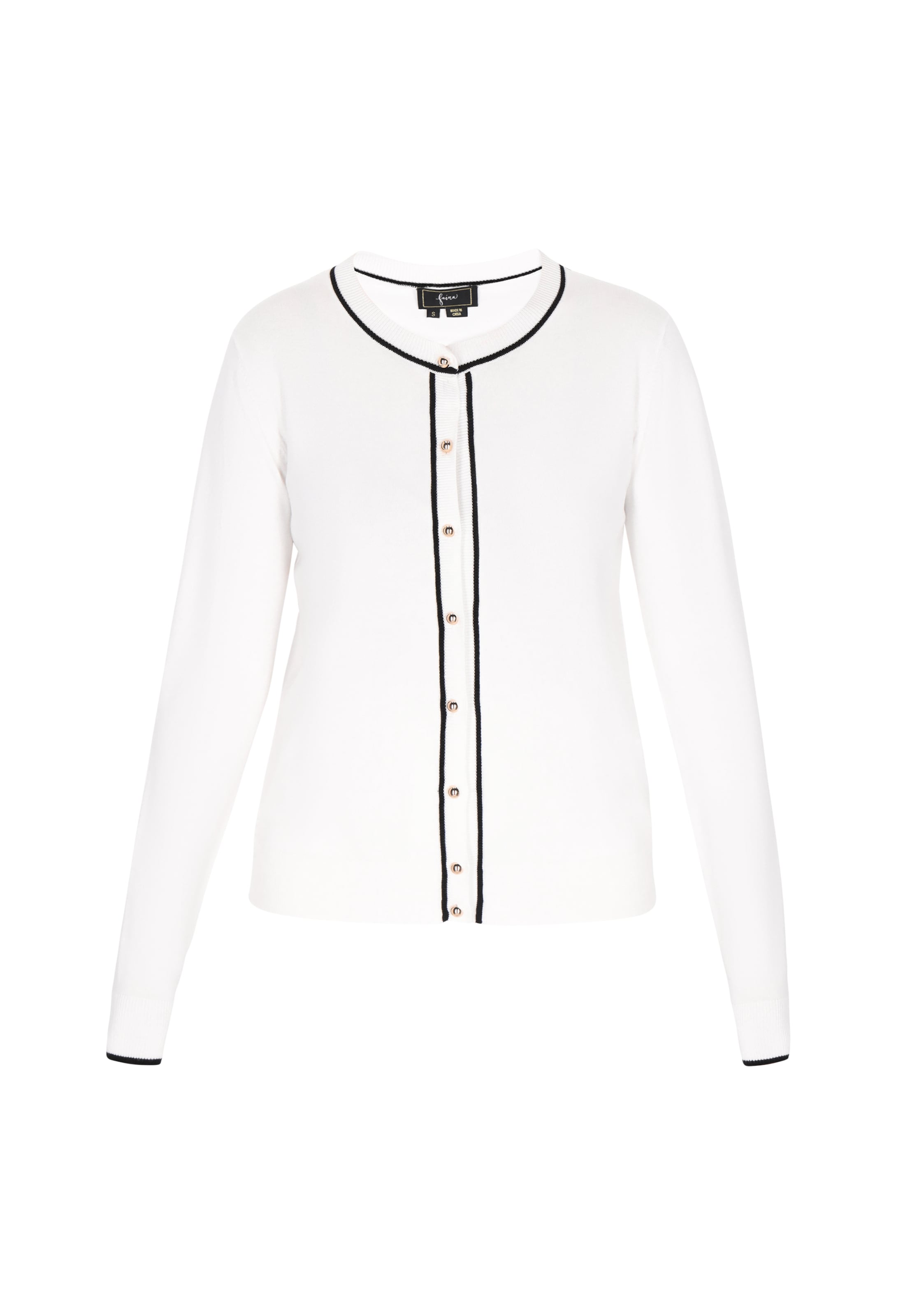 faina Вязаная кофта в Белый: спереди