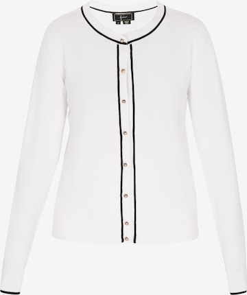 faina Neuletakki värissä valkoinen: etupuoli