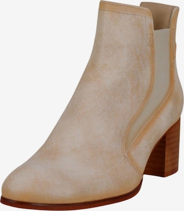 FELMINI Enkellaarsjes in Beige: voorkant