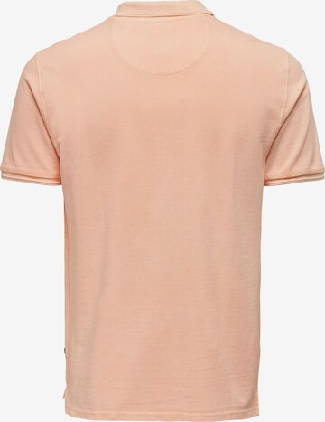 Only & Sons Shirt 'Travis' in Orange