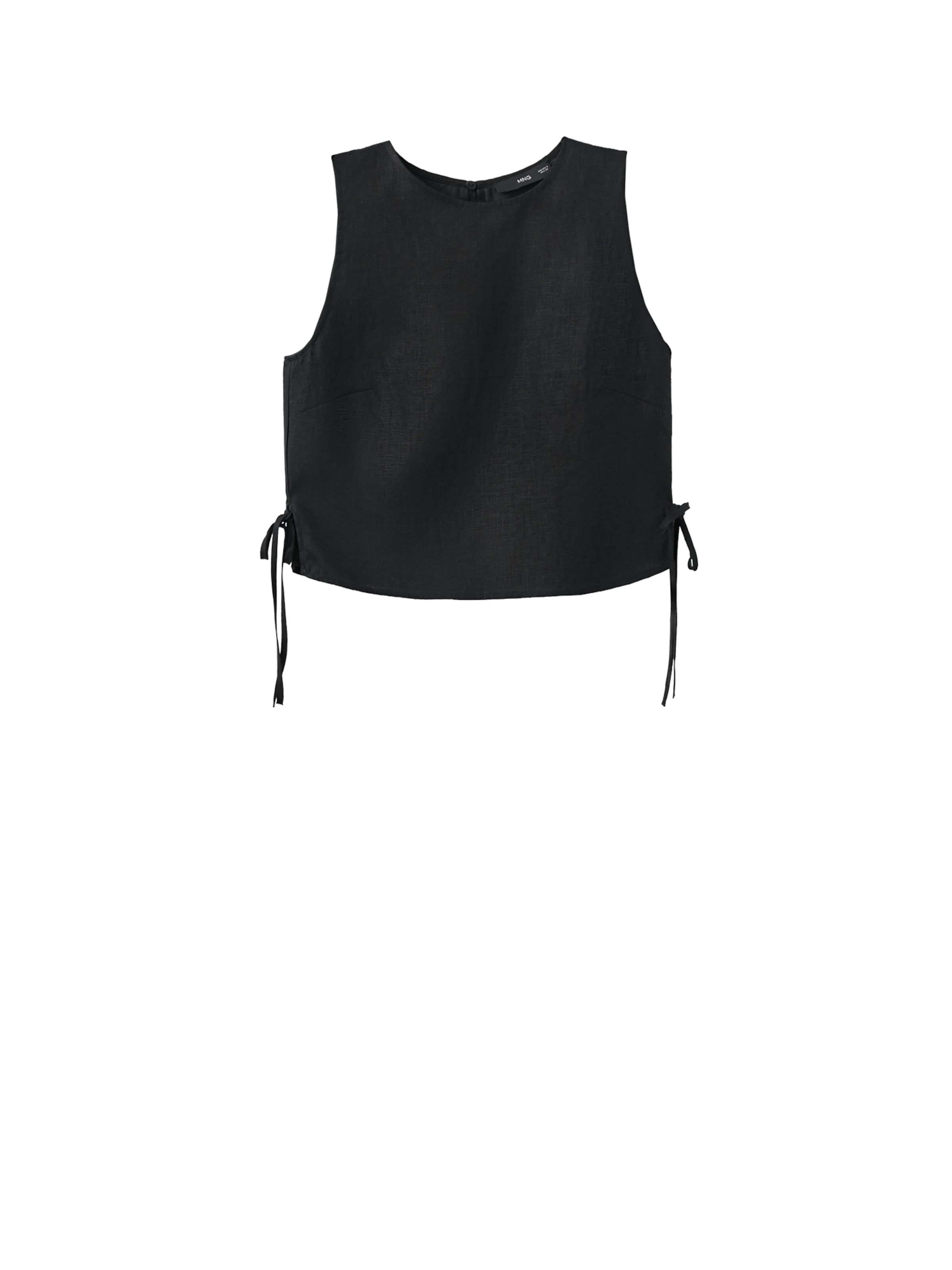 MANGO Top 'FRED' in Black: front