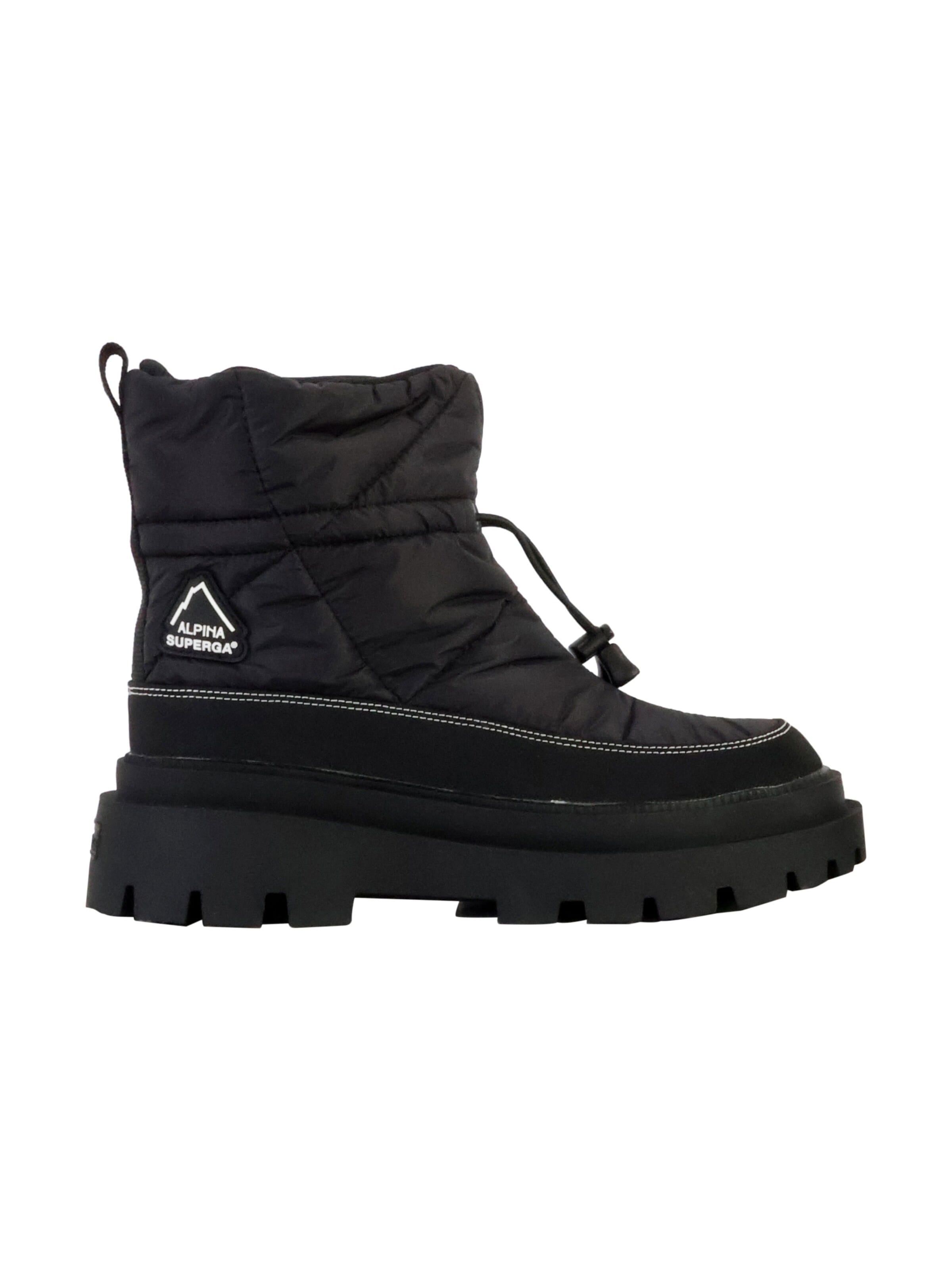 SUPERGA Botki po kostki w kolorze czarny