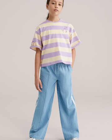 T-Shirt WE Fashion en beige