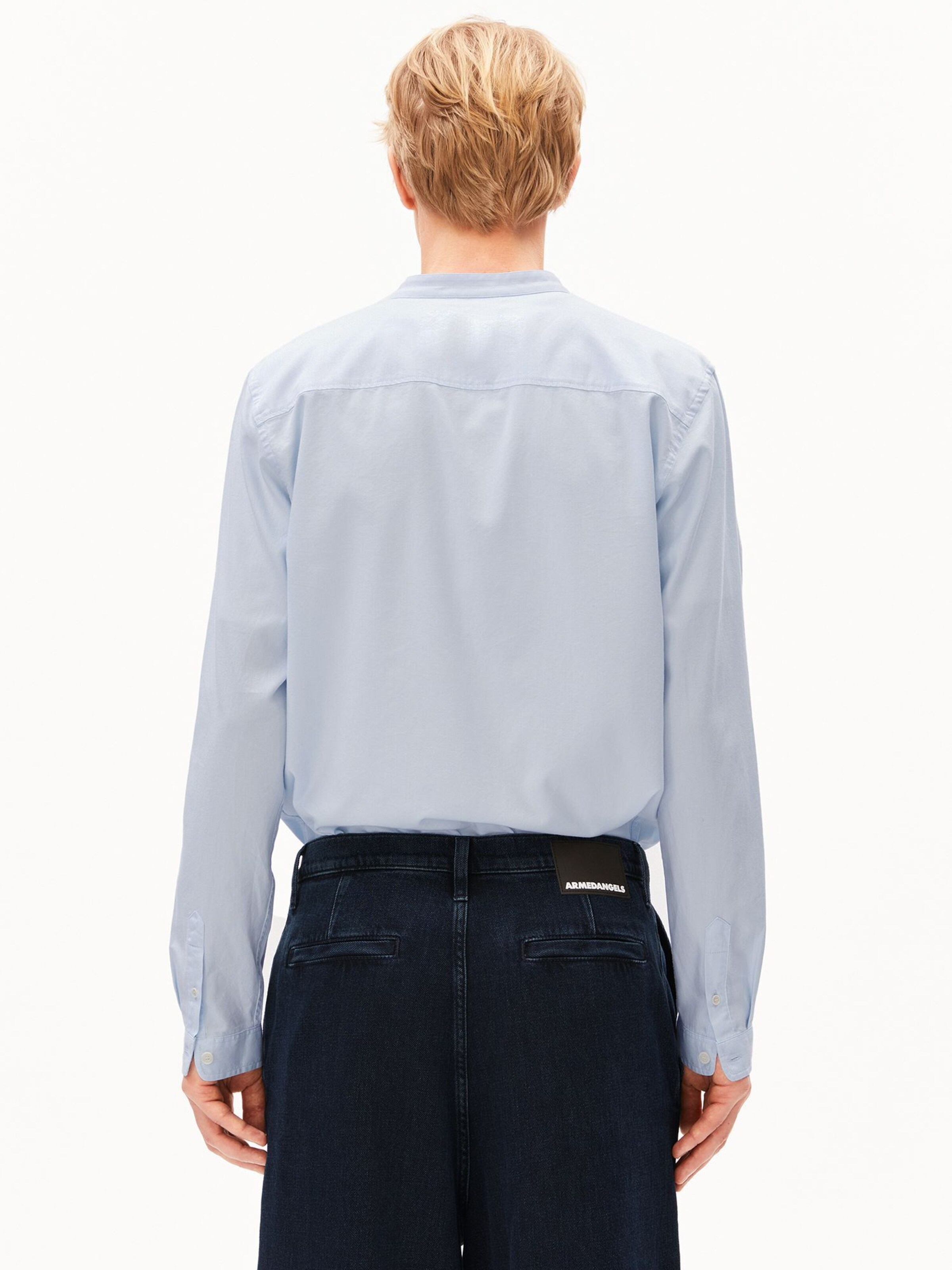 ARMEDANGELS Regular Fit Hemd TOMAASAS in Blau: Vorderseite