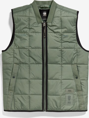 G-Star RAW Bodywarmer in Groen: voorkant