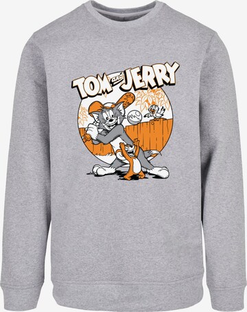 Sweat-shirt 'Tom And Jerry - Baseball' ABSOLUTE CULT en gris : devant