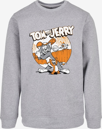 ABSOLUTE CULT Sweatshirt 'Tom And Jerry - Baseball' in Grijs: voorkant