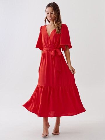 Tussah Dress 'ZURI' in Red